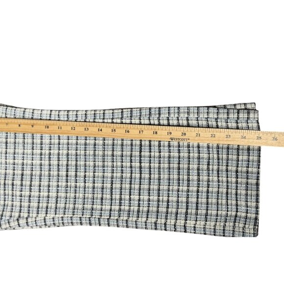 NEW BCBGeneration Womens XS Plaid Blue/Black/White Trousers Straight Dress Pants - Picture 9 of 12